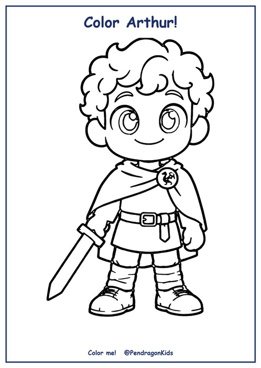 Free Arthur colouring page